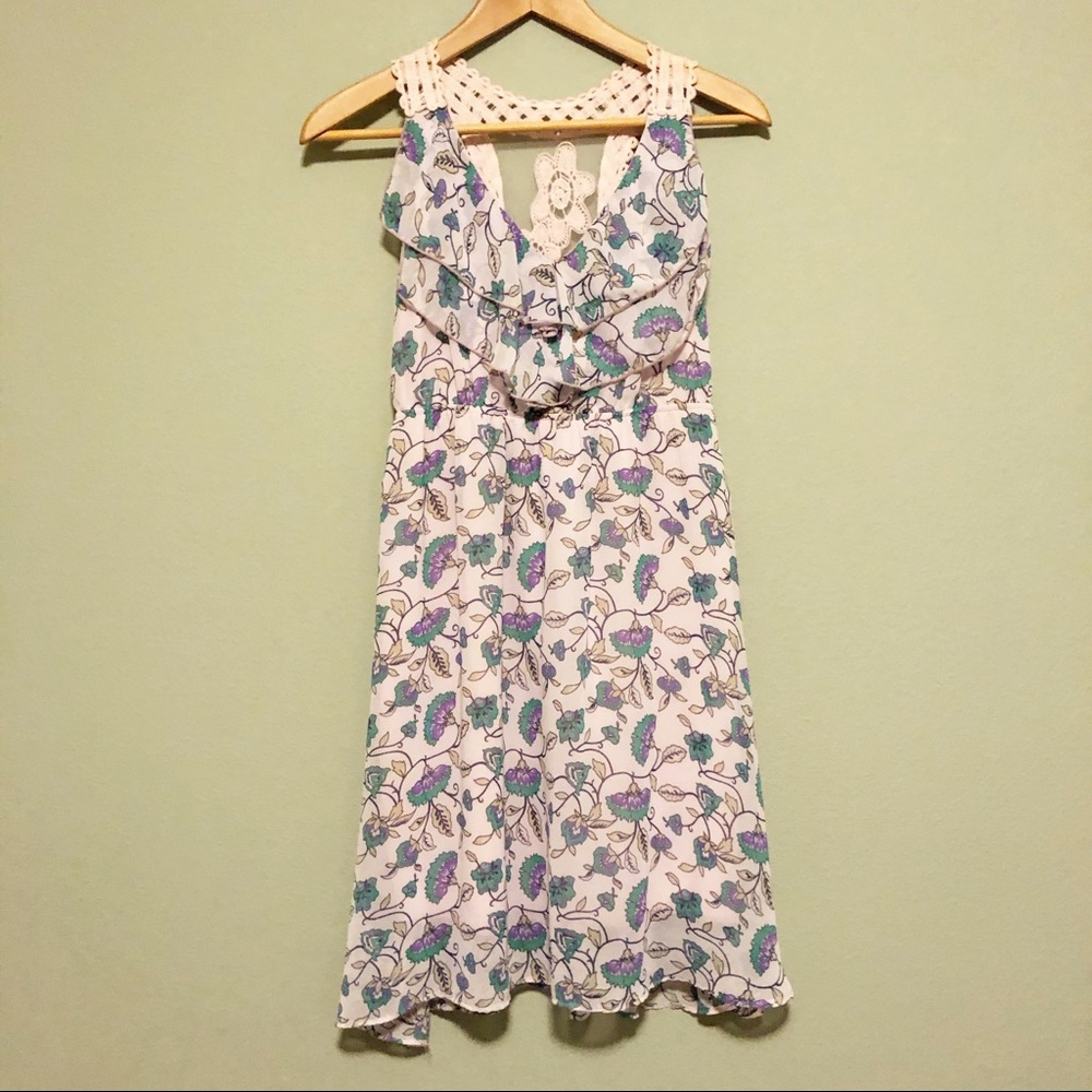 Francesca’s Floral Lace Dress - Size L